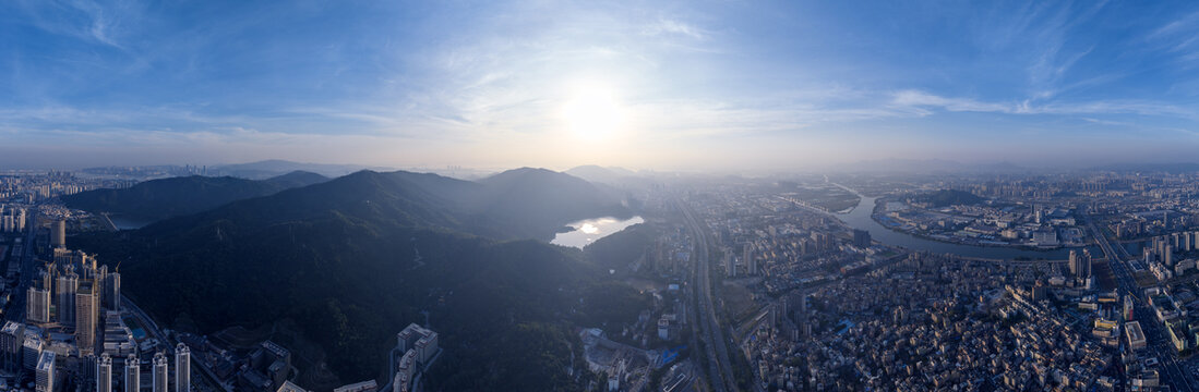 珠海金钟山全景航拍