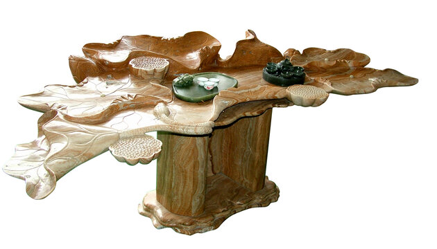 茶具茶托茶台石材工艺雕刻