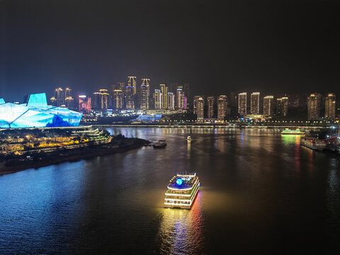 重庆夜景嘉陵江