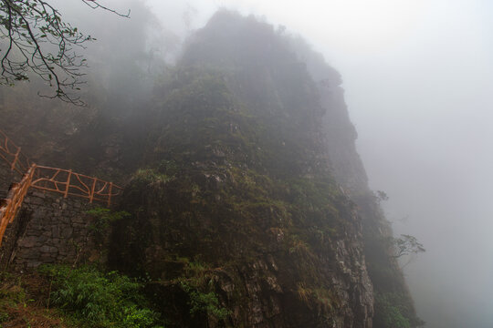 北帝山景区石桥山风光