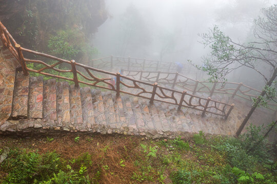 北帝山景区石桥山盘山路