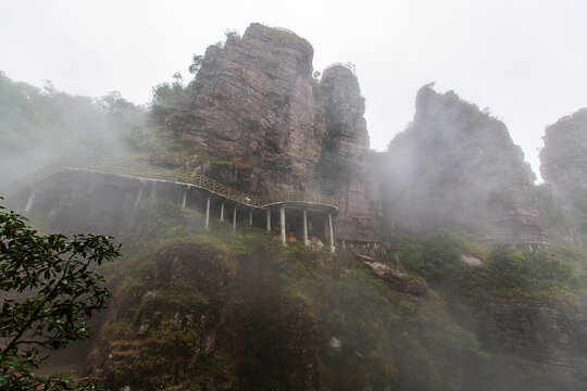 北帝山旅游景区仙人谷风光