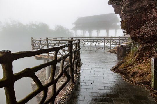 北帝山旅游风景区仙人谷观光栈道