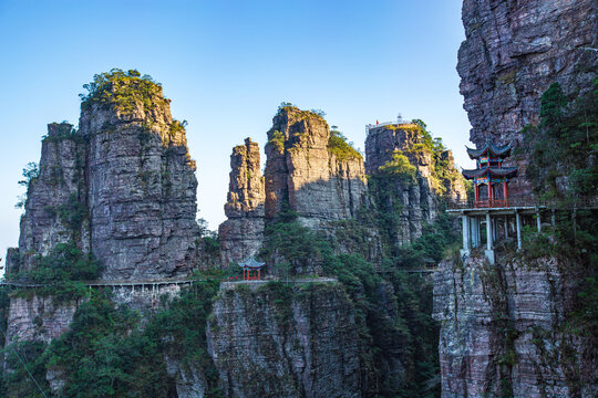 北帝山旅游景区仙人谷风光