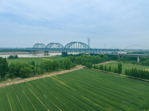 山东济南京沪高铁黄河铁路桥