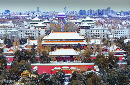 北京故宫雪景