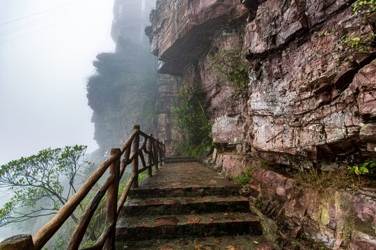 北帝山旅游风景区栈道