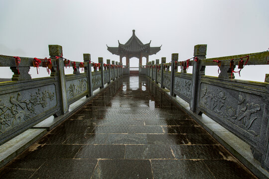 北帝山旅游风景区观景亭