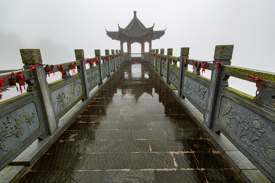 北帝山旅游风景区观景亭