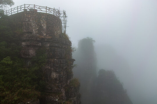 北帝山旅游风景区观景平台