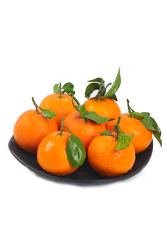 果冻橙白底图
