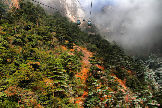 黄山云海黄山索道