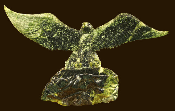 动物雄鹰雕刻石材工艺玉雕装饰