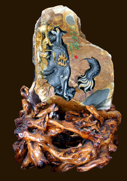 动物雕刻玉雕石材工艺品