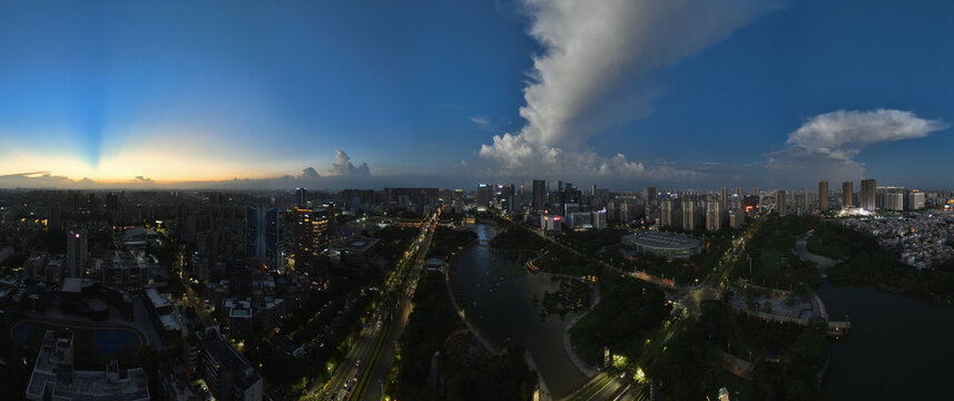 千灯湖全景