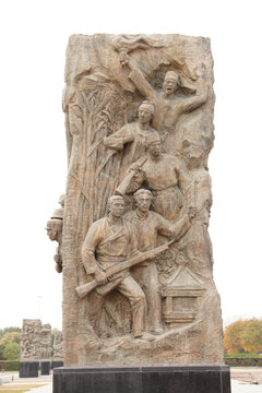 南方抗日游击队雕塑