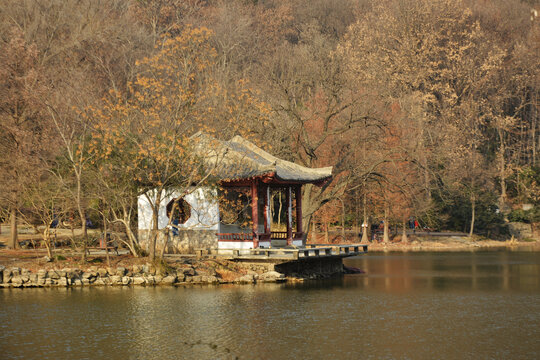 山林与湖景