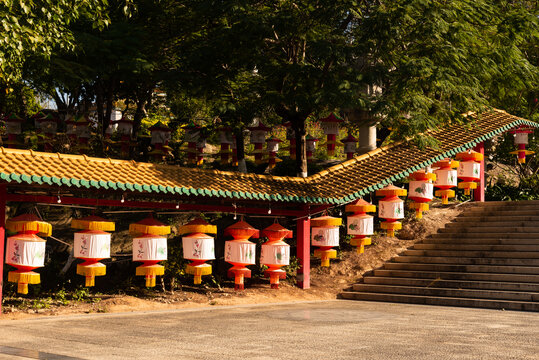 厦门航拍梅山寺建筑景观