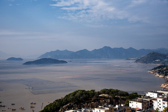 福建霞浦东壁村滩涂风景