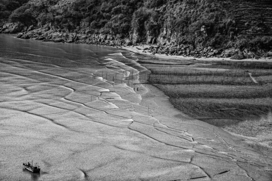 福建霞浦小皓村滩涂景色