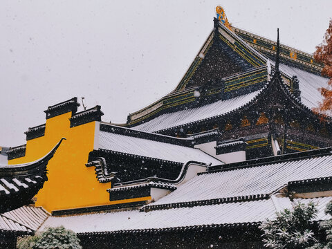 雪中天宁寺