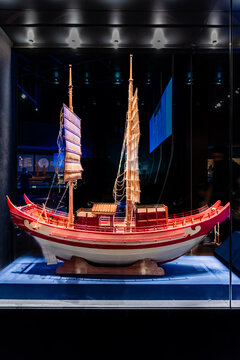 日本遣唐使团船只模型