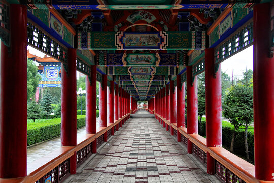 中式长廊回廊