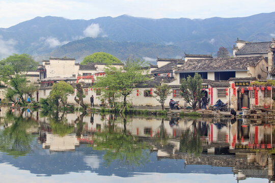 雨后宏村