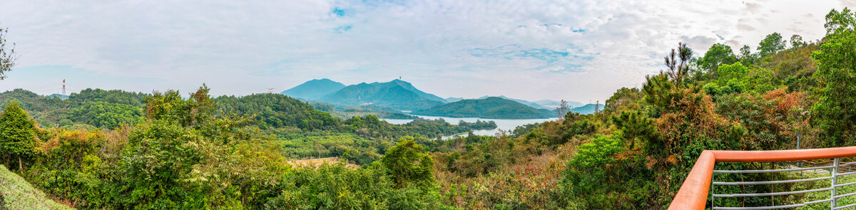 深圳风光绿道观景台风景全景图