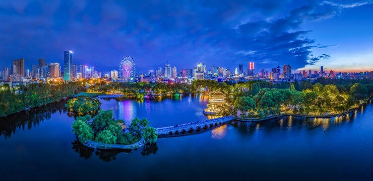 逍遥津夜景