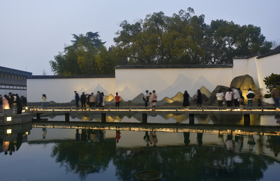 苏州博物馆里的人文景观