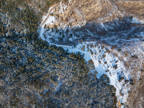 济南白云山雪后徒步