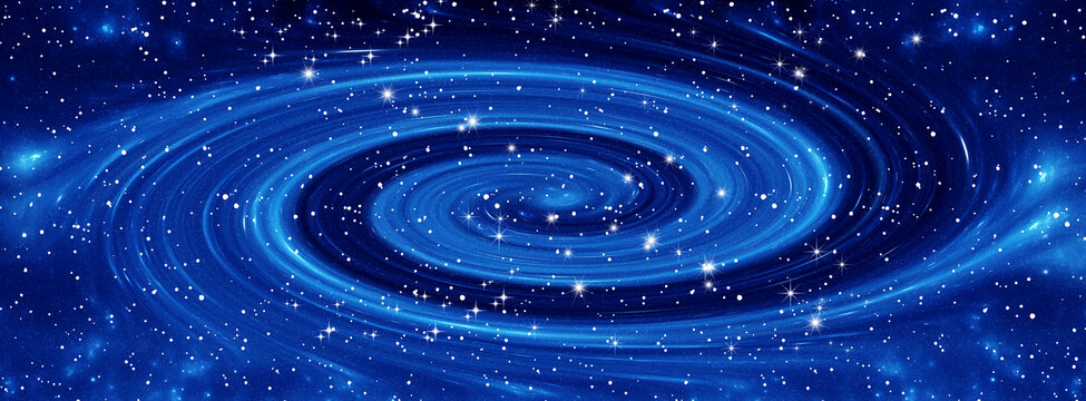 蓝色旋涡星空软膜图