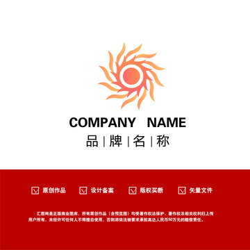 花形logo舞蹈瑜伽logo