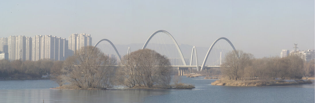 太原市北中环桥全景图
