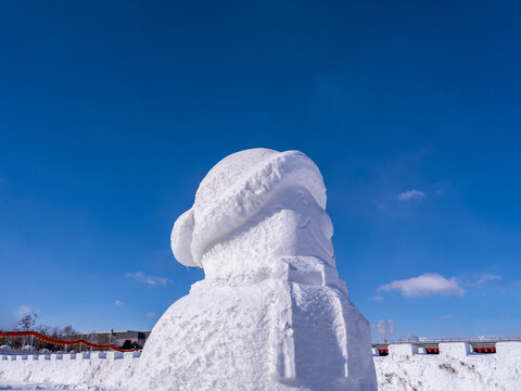 雪雕雪人