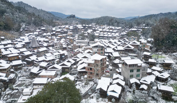 贵州乡村雪景