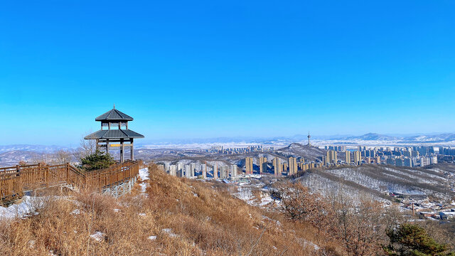 丹东市区冬景