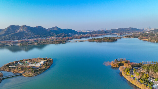 杭州湘湖景区山水风光