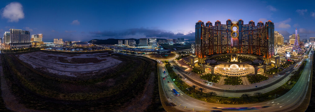 澳门新濠影汇酒店夜景