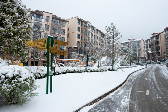 重庆巫山摩天岭雪景风光