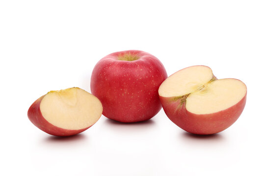 水果红富士苹果白底图