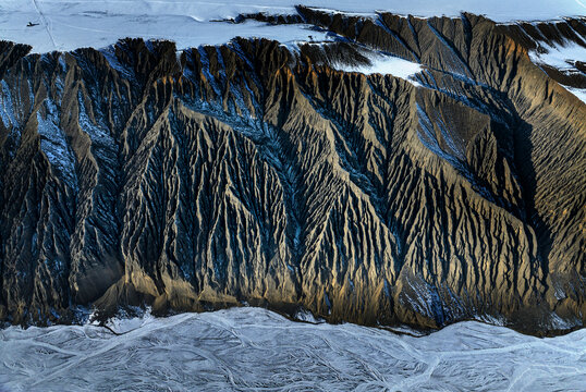 新疆克拉玛依独山子大峡谷雪景