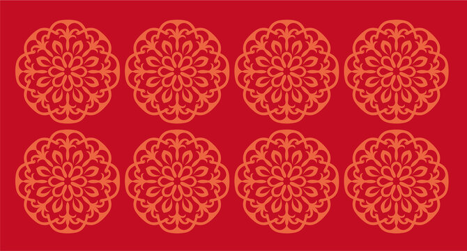 传统青花纹理图