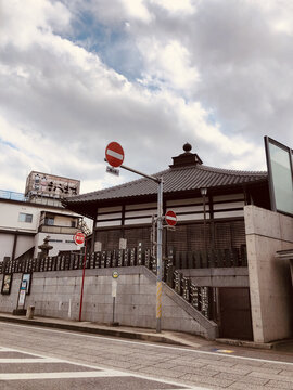 日本千叶县成田市街景