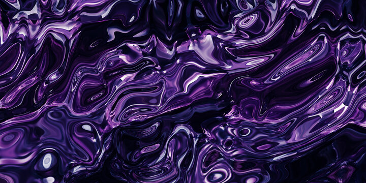 紫色流体艺术肌理