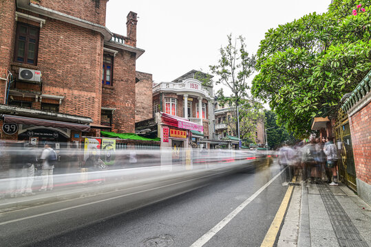 广州东山口城市街景风光