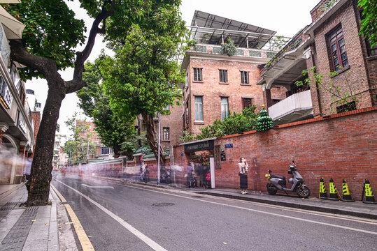 广州东山口城市街景风光