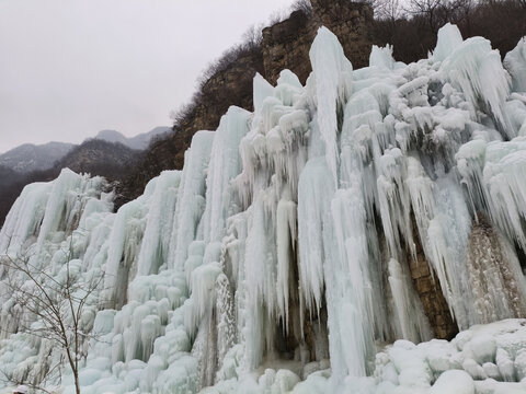 北京昌平虎峪冰瀑
