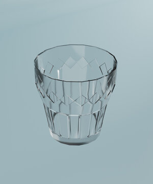 c4d建模渲染玻璃杯水杯酒杯